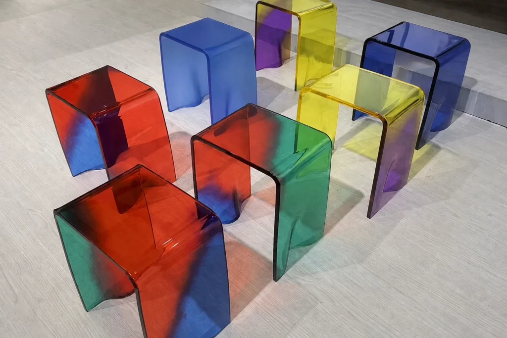 SIHE 358 transparent coloured casting samples
