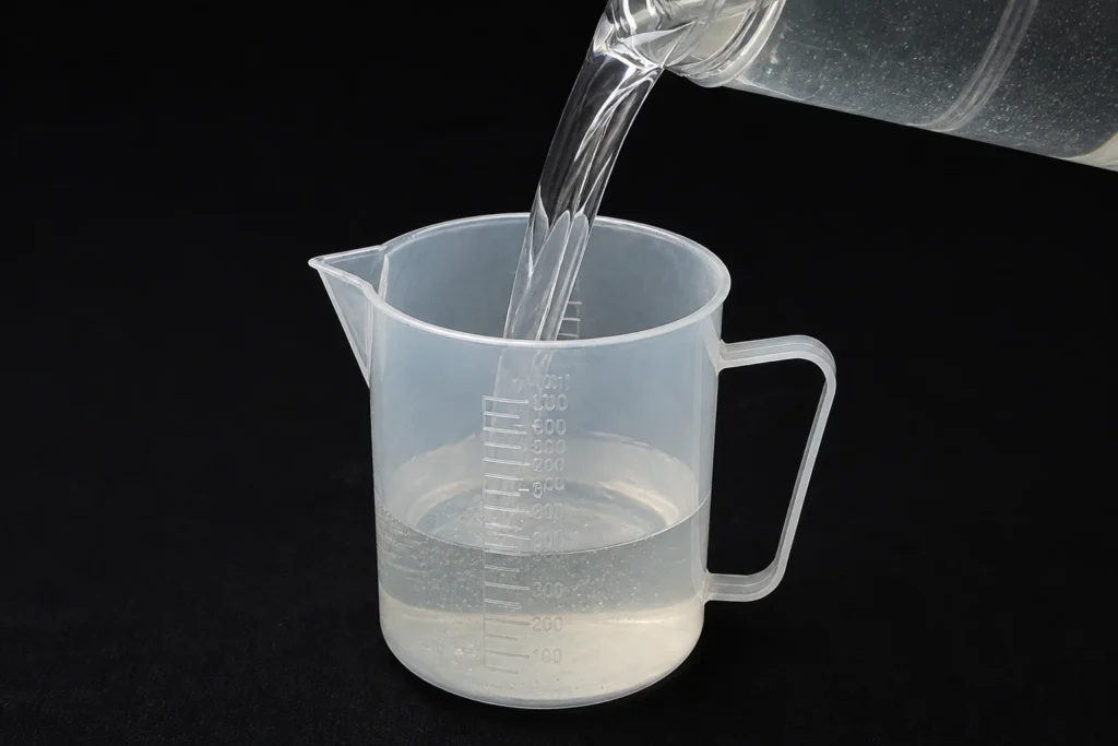 SIHE 358 transparent resin pouring process