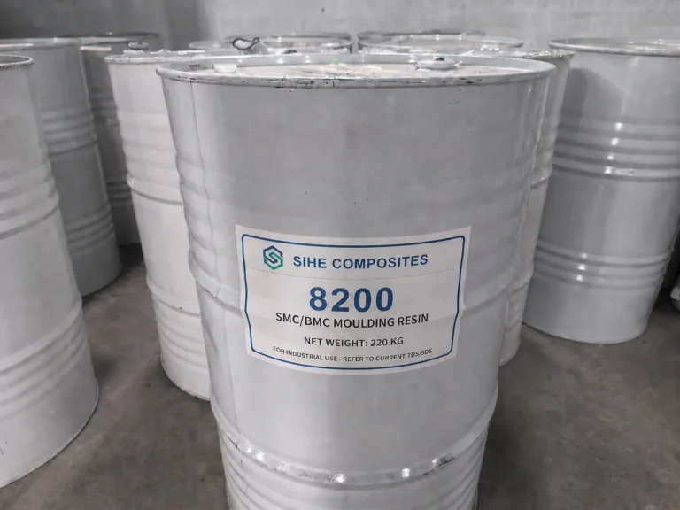 SIHE 8200 SMC/BMC moulding resin in a 220 kg steel drum