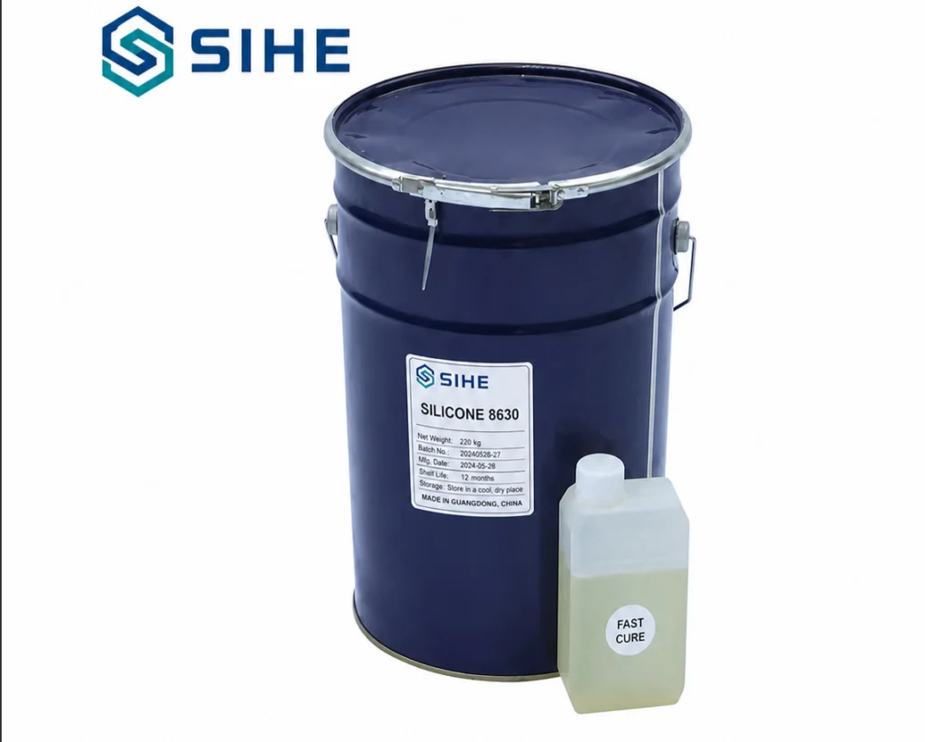 8630 silicone packaging with an accompanying bottle