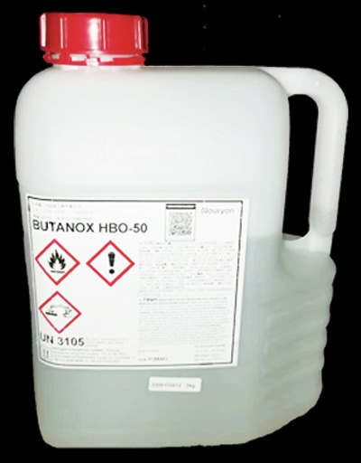 BUTANOX HBO-50 container with a red cap