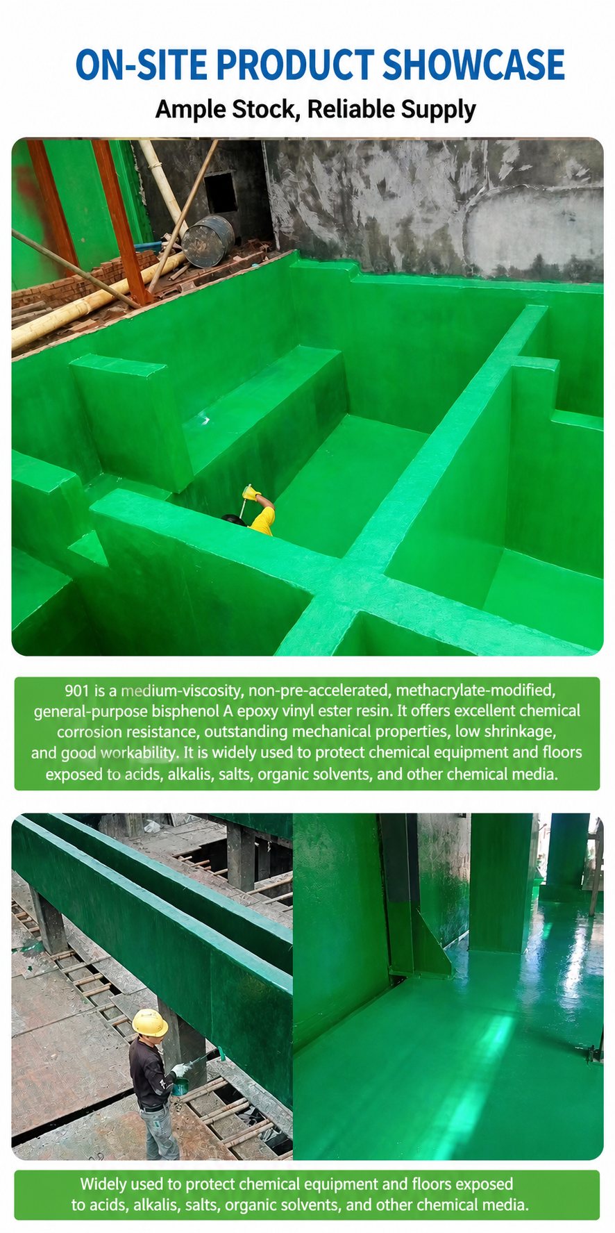 Hình ảnh ứng dụng hoặc quy trình cho Dòng nhựa vinyl ester của SIHE